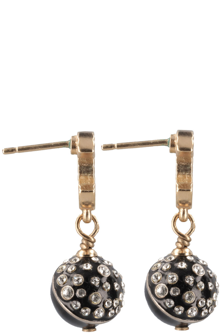 CHANEL CC Crystal Ball Earrings A18