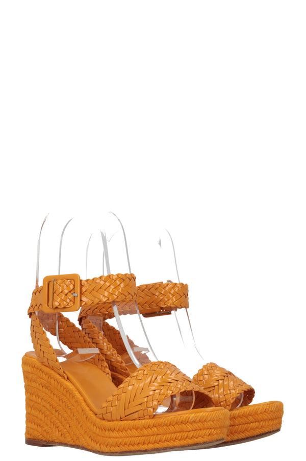 HERMÈS Sophia Platform Heels Orange