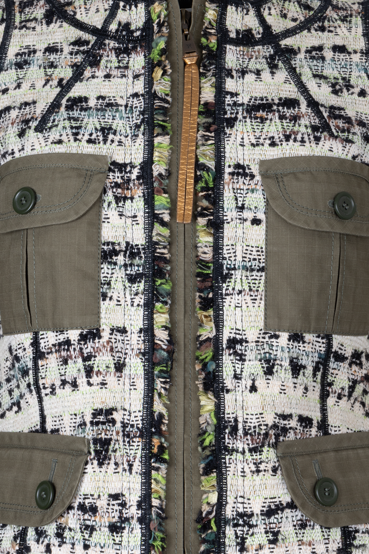 LOUIS VUITTON 2010 Tweed Two Piece Green