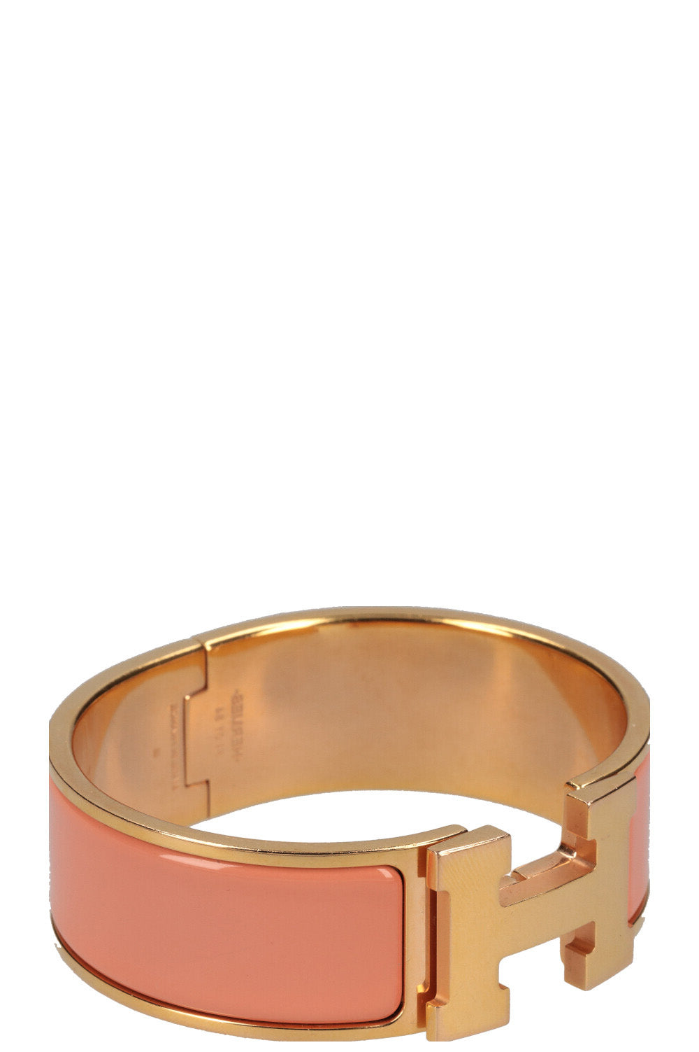 HERMÈS Clic Clac H Bracelet Peach