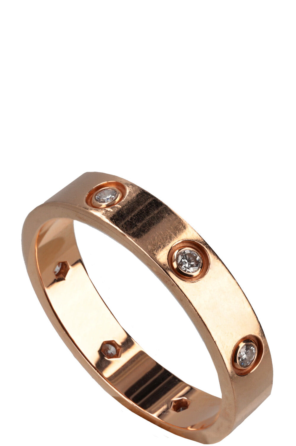 CARTIER Bague Love Diamants Or Rose – REAWAKE