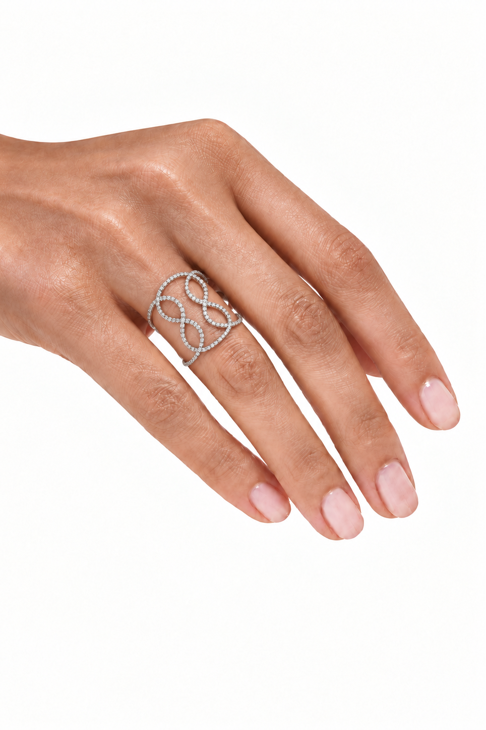 DJULA Hourglass Ring 18k White Gold