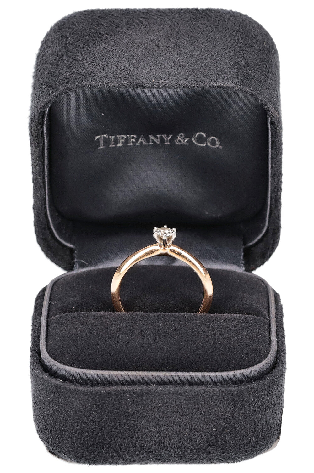 TIFFANY&CO. Solitaire Ring 0.19 Carat 750 Gold