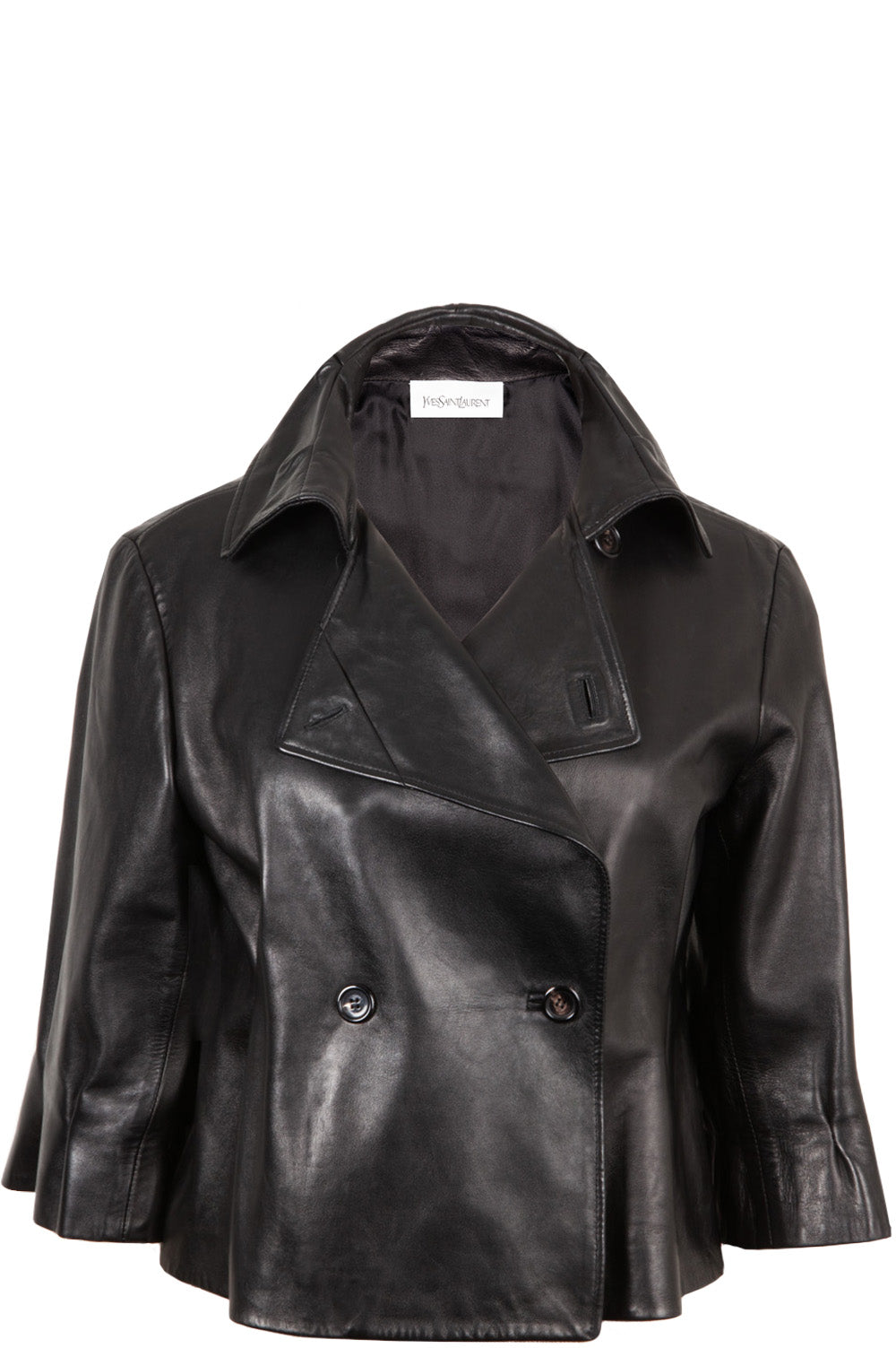 SAINT LAURENT Leather Jacket Black