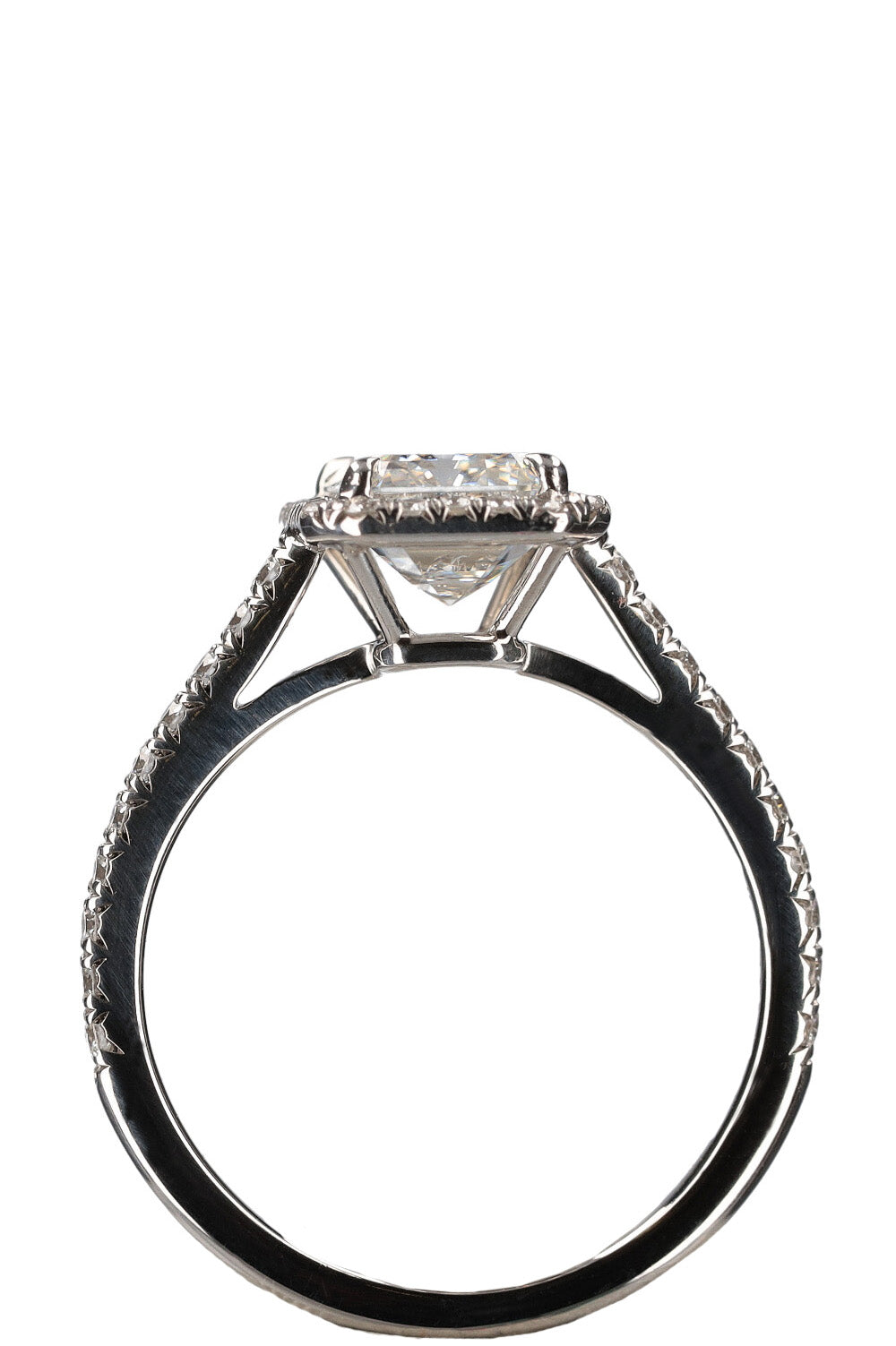 TIFFANY&CO. Soleste Ring Emerald Cut Platin Diamond