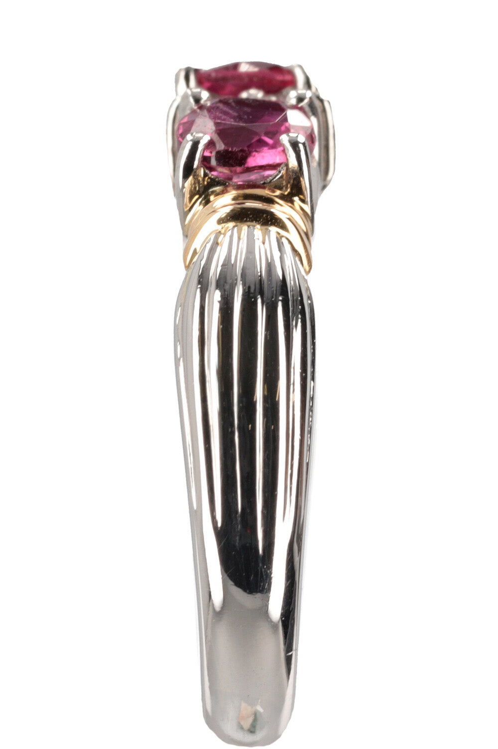 VINTAGE JEWELRY Ruby Diamond Ring Platin