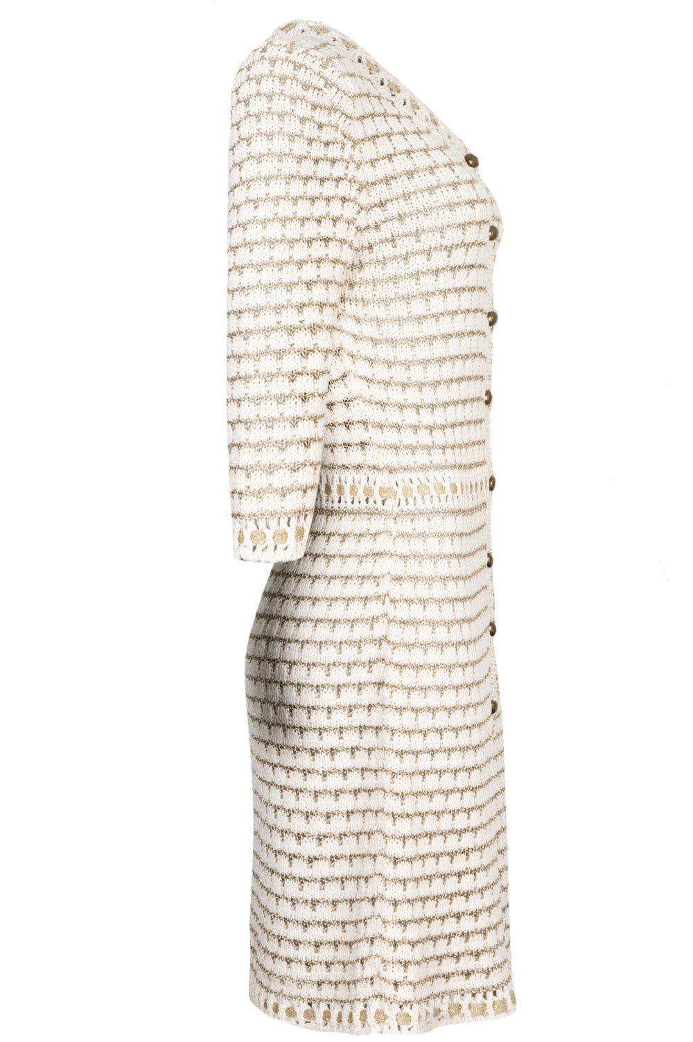 CHRISTIAN DIOR Dress Knit Ivory Gold – REAWAKE
