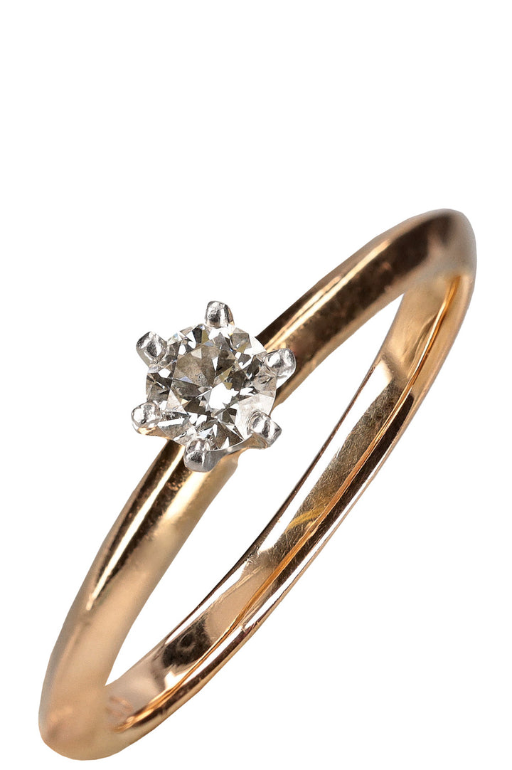 TIFFANY&CO. Solitaire Ring 0.19 Carat 750 Gold