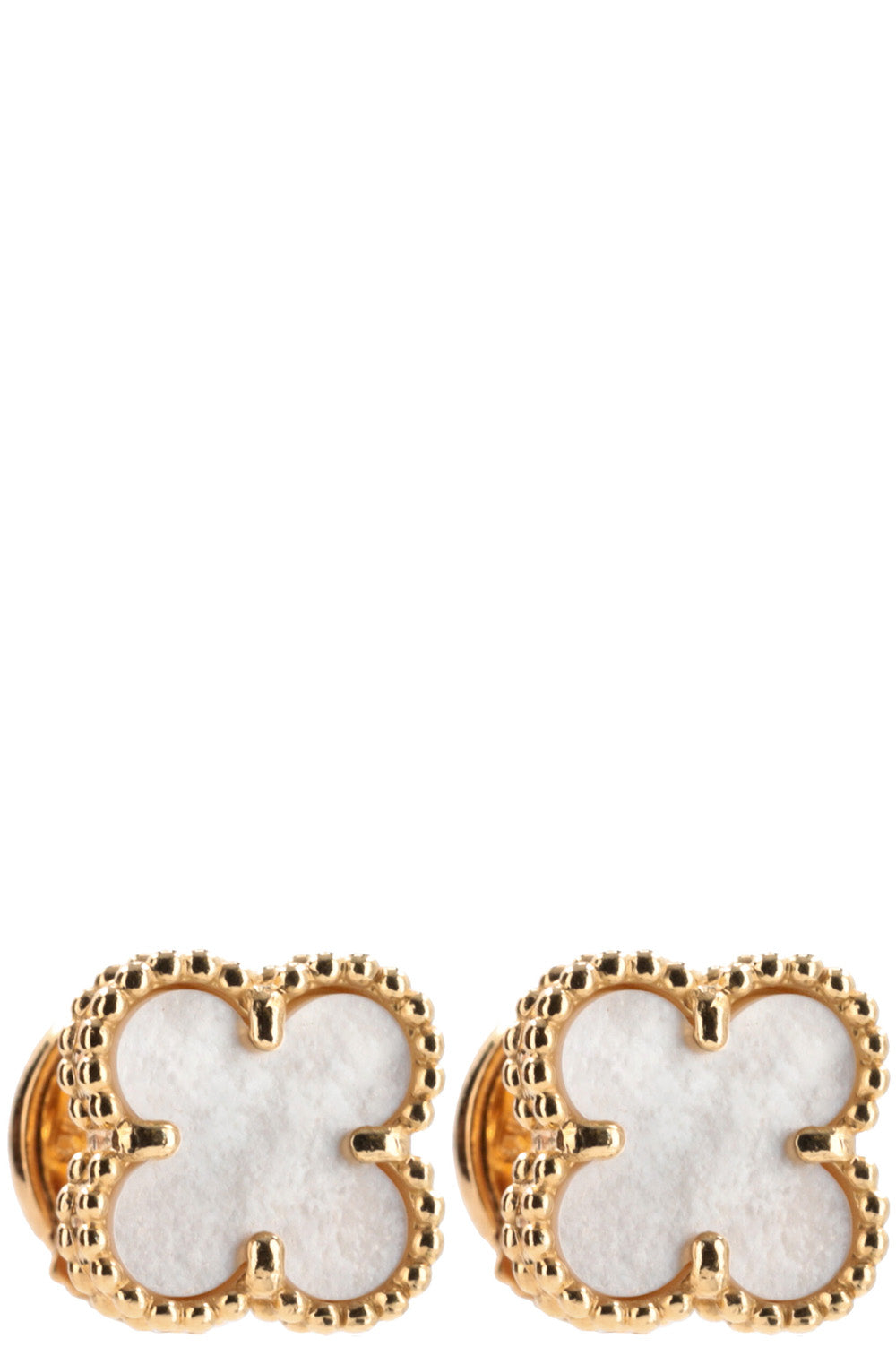 VAN CLEEF & ARPELS Sweet Alhambra Earrings 18K Mother of Pearl