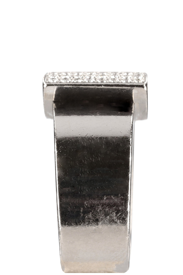 CHOPARD Happy Diamonds Square Ring White Gold