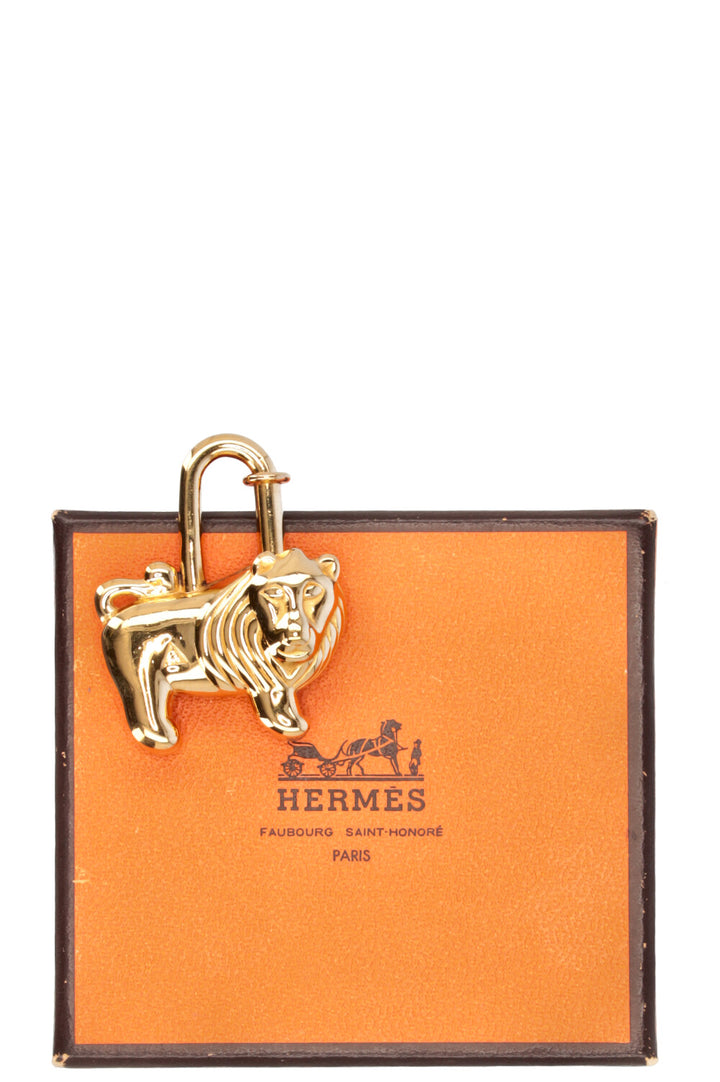 HERMÈS Lion Cadena Lockbag Gold 1997