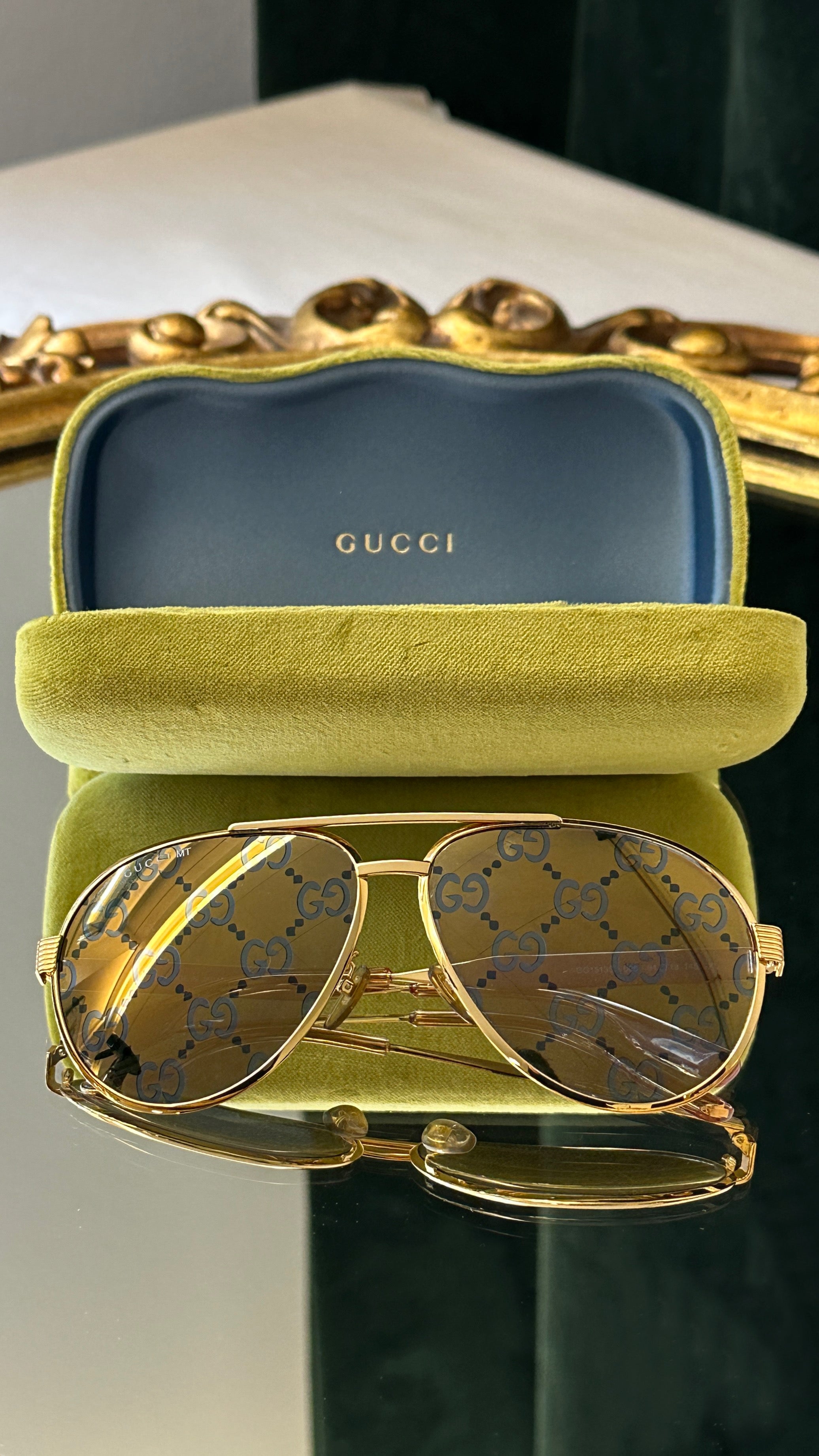 GUCCI GG1513S Sunglasses Gold – REAWAKE