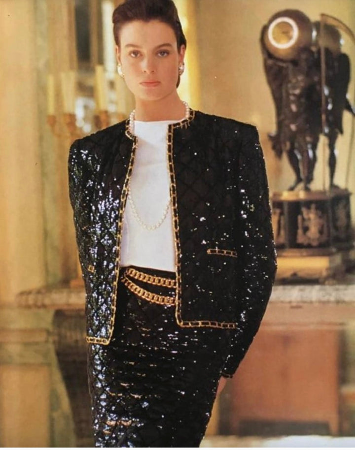 CHANEL Two Piece Sequin SS 1987