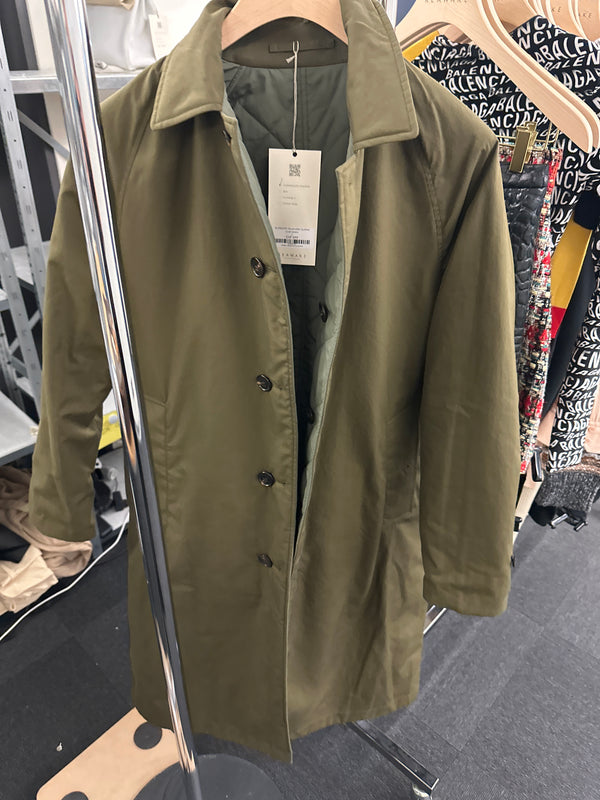 BURBERRY Reversible Quilted Coat Green