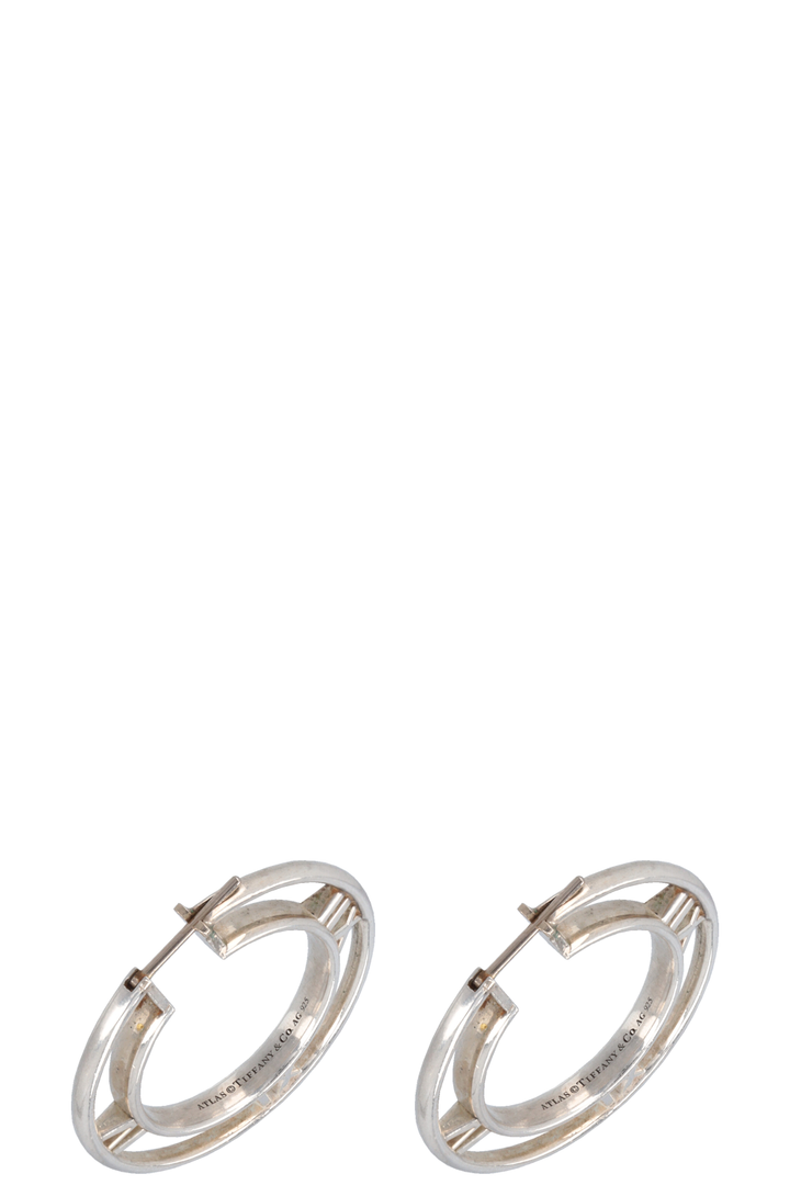 TIFFANY&amp;CO. Atlas Horizontal Bracelet And Earrings Silver