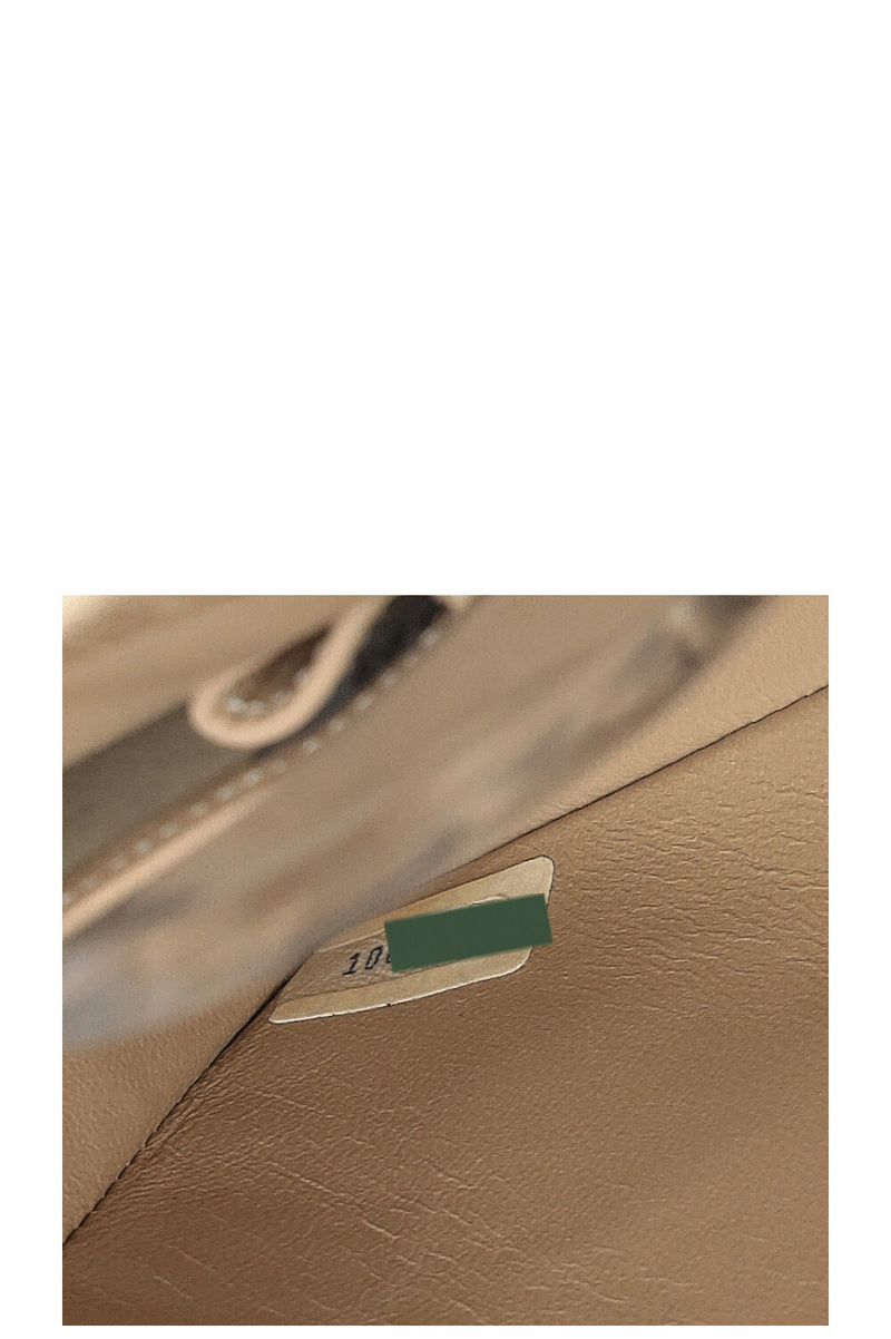CHANEL Medium Double Flap Bag Beige