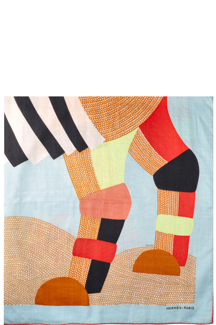 HERMÈS Foulard Mon Premier Galop 140 Cachemire &amp; Soie