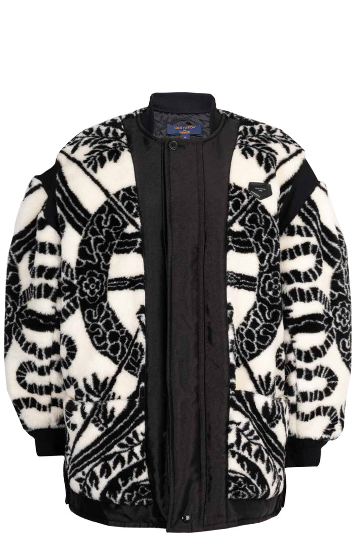 LOUIS VUITTON x Fornasetti Jacquard Fleece Jacket Black & White