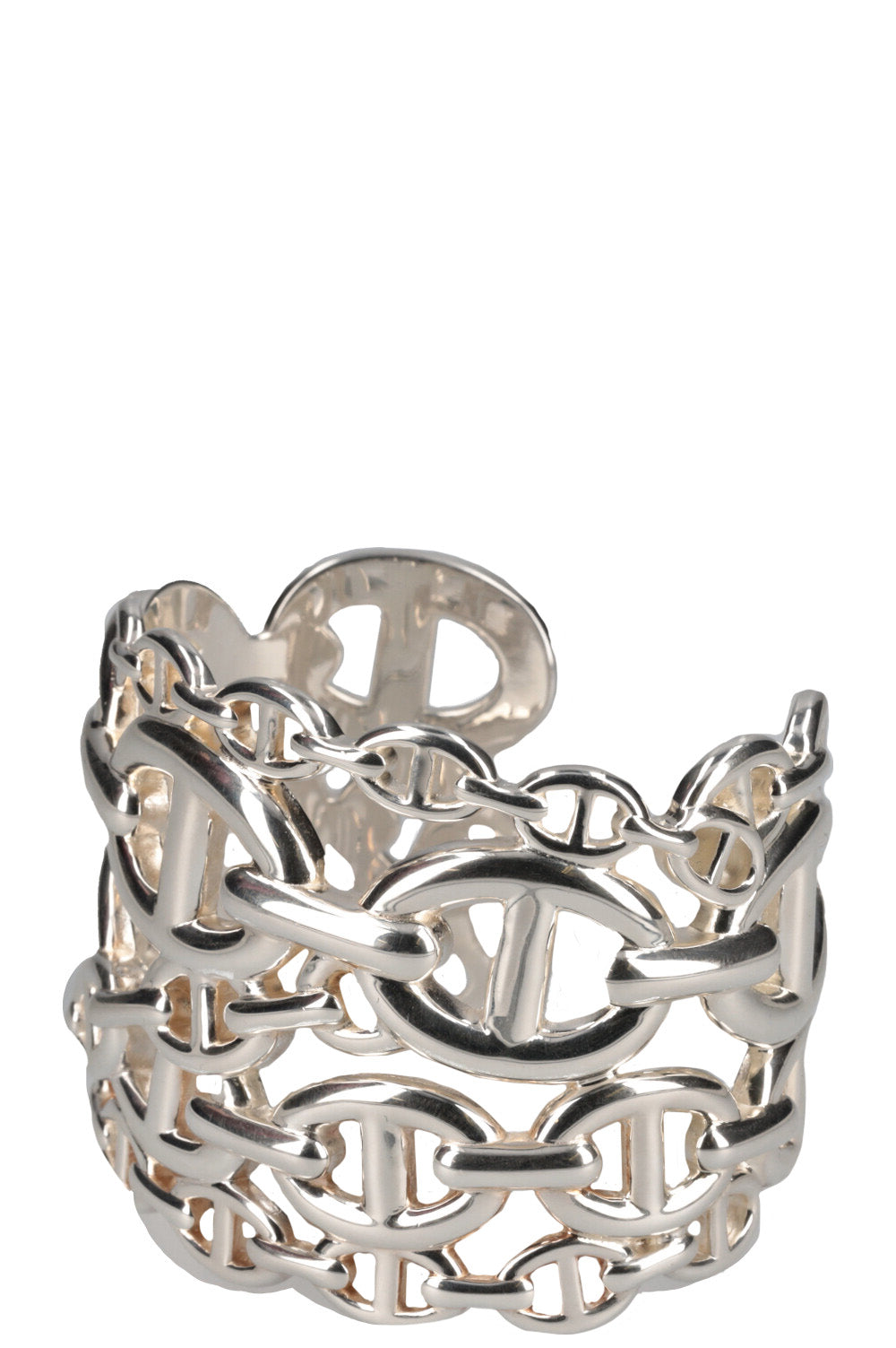 HERMÈS Chain De Ancre Enchainee Cuff Silver