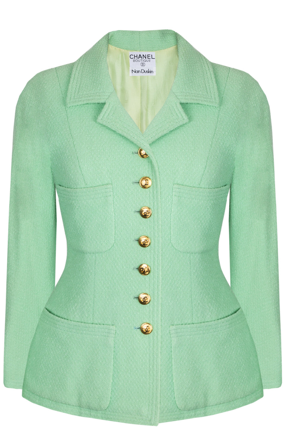 CHANEL Jacket Tweed Mint