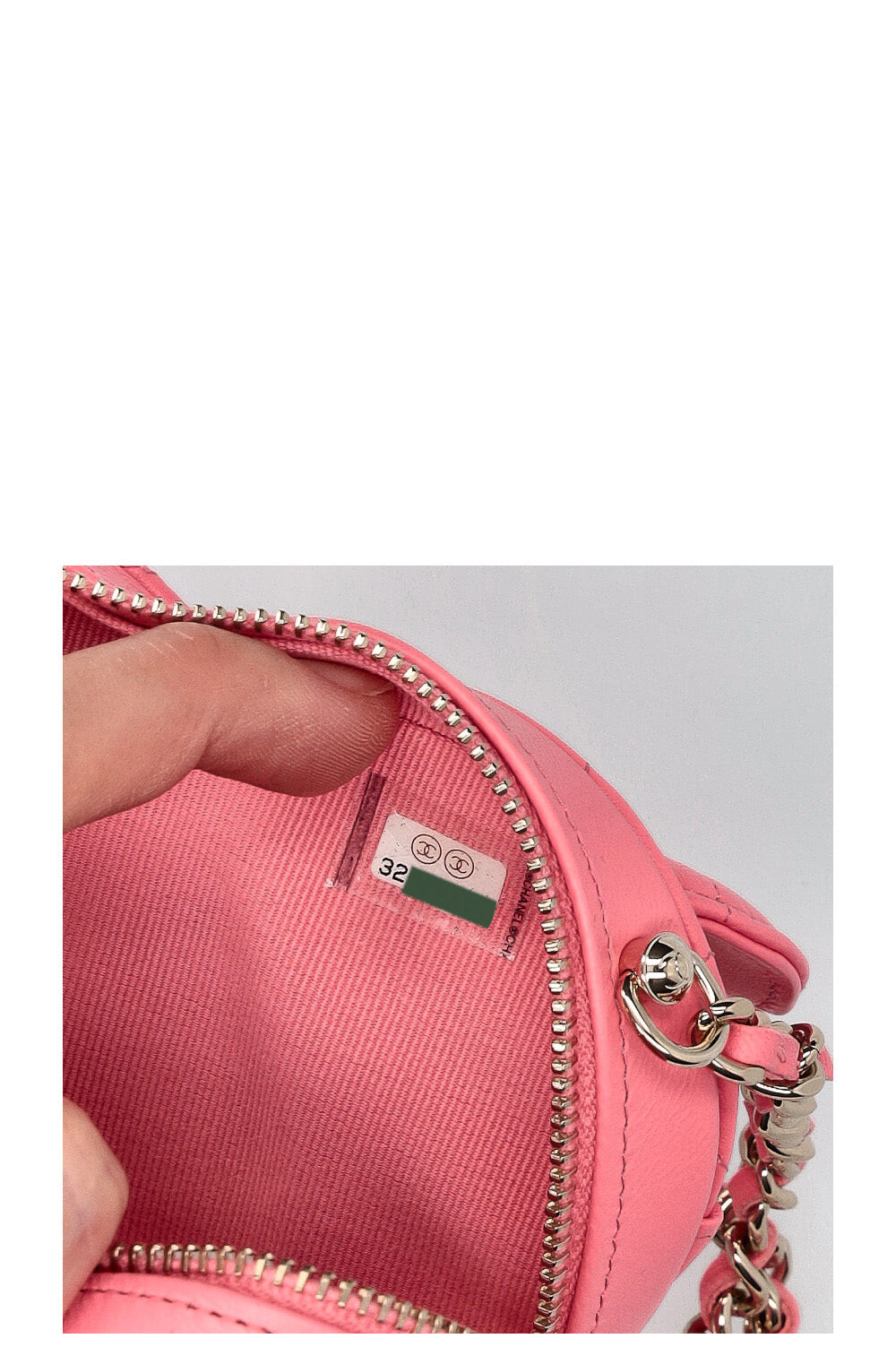 CHANEL In Love Heart Bag Small Pink