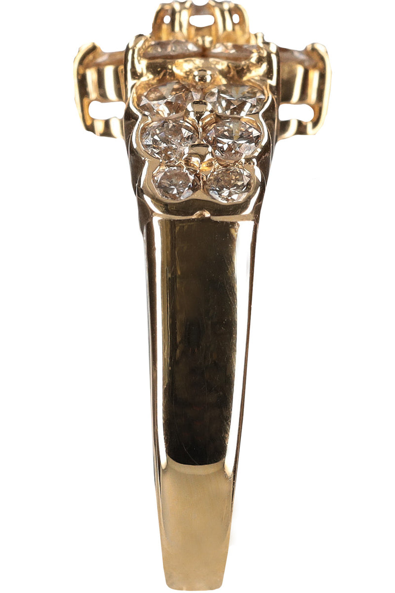 VINTAGE JEWELRY Star Diamond Ring Gold