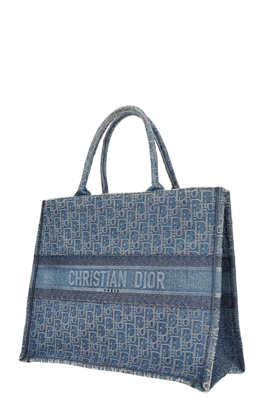 CHRISTIAN DIOR Book Tote Oblique Blue