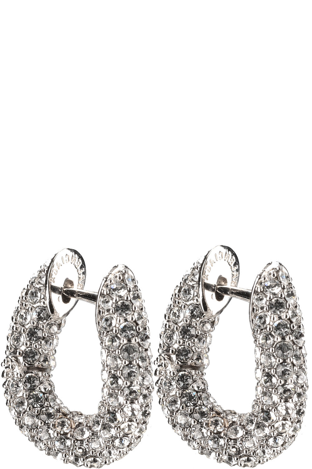 BALENCIAGA Crystal Embellished Loop Earrings