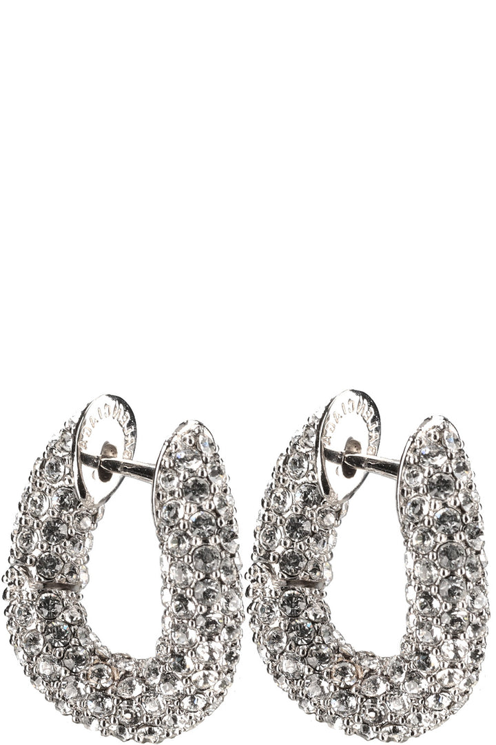 BALENCIAGA Crystal Embellished Loop Earrings