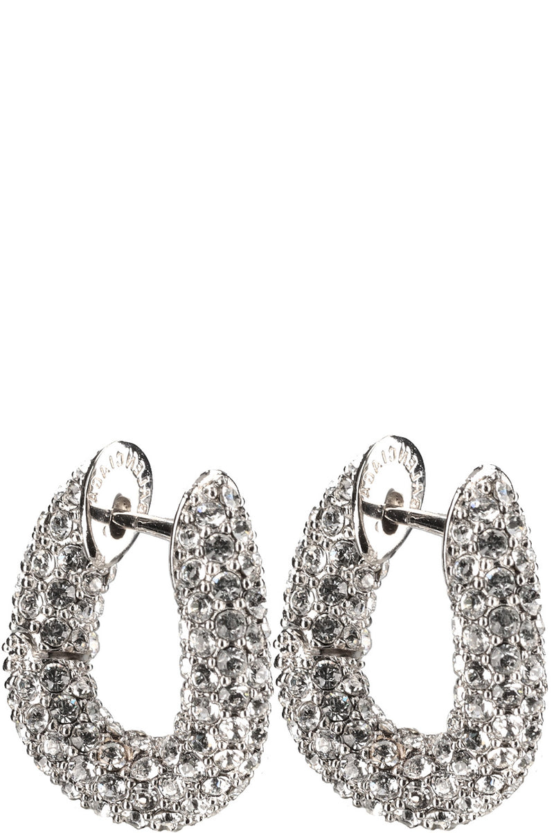 BALENCIAGA Crystal Embellished Loop Earrings