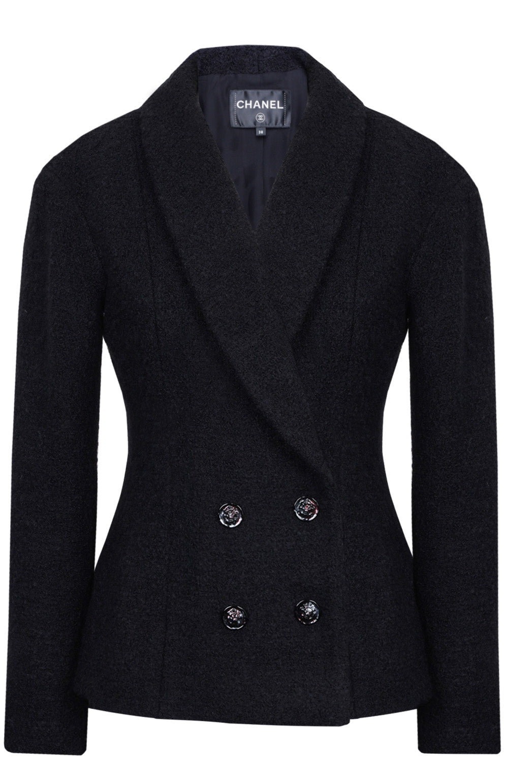 CHANEL 2022 Boucle Blazer Black