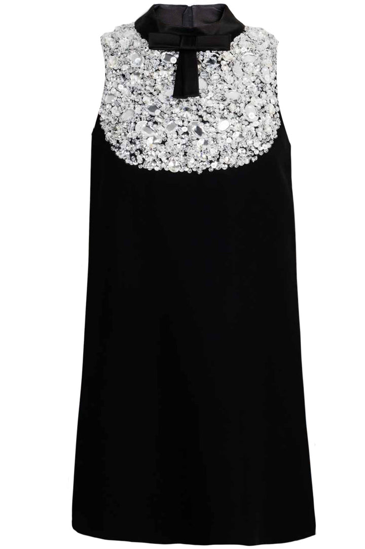 PRADA Crystal Embellished Dress Black