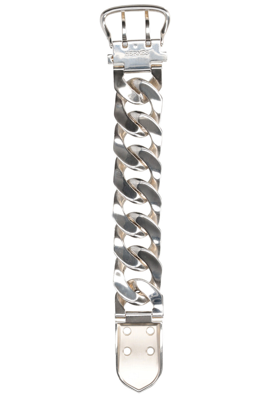 HERMÈS Boucle Sellier TGM Bracelet Silver