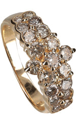 VINTAGE JEWELRY Star Diamond Ring Gold
