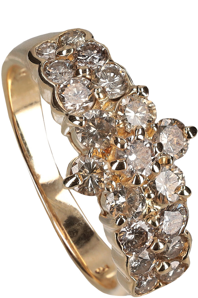 VINTAGE JEWELRY Star Diamond Ring Gold
