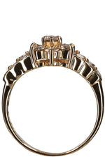 VINTAGE JEWELRY Star Diamond Ring Gold