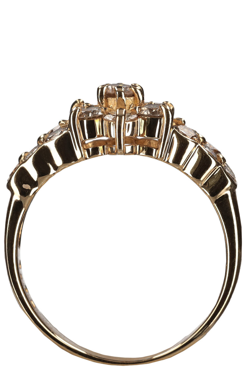 VINTAGE JEWELRY Star Diamond Ring Gold