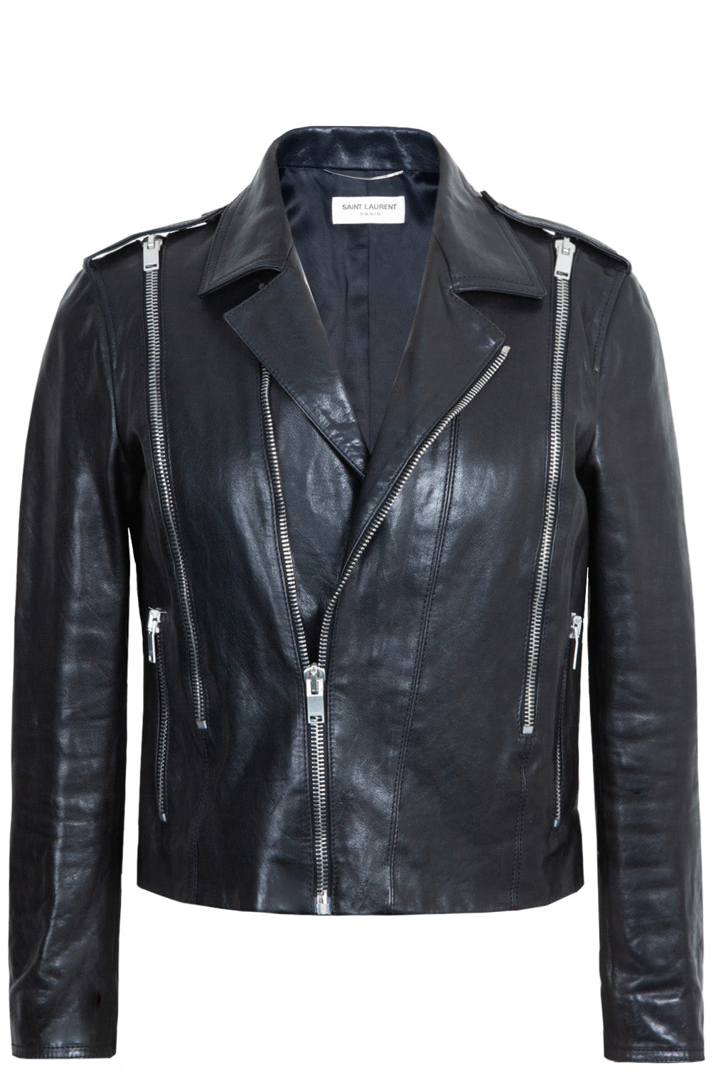 SAINT LAURENT Zip Leather Jacket