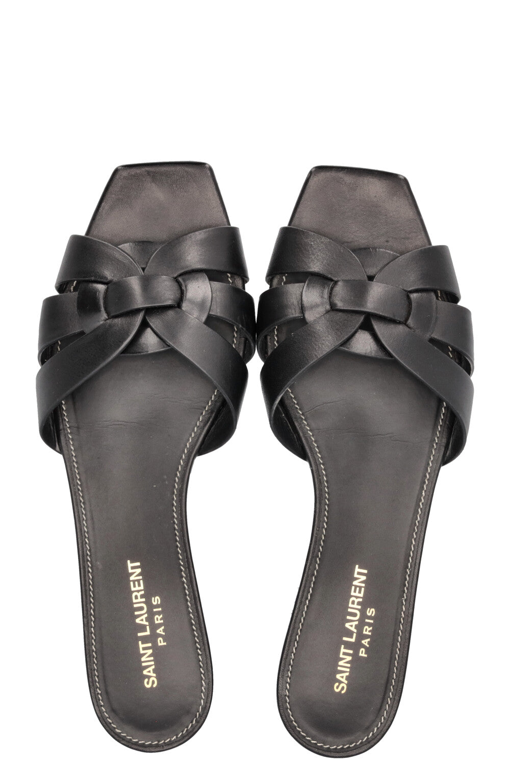 SAINT LAURENT Tribute Sandals Black