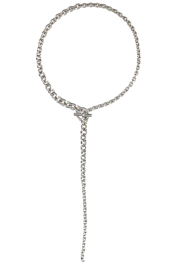HERMÈS Collier Chaîne Ancre Argent