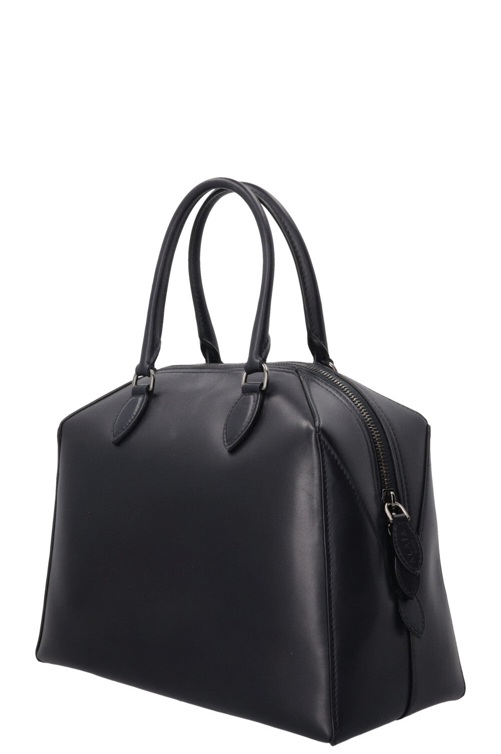 ALAÏA Trapez Bag Leather Navy