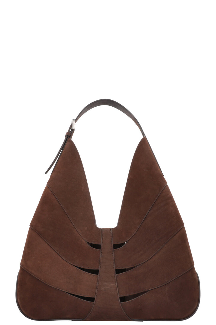 ALAÏA Delta Hobo Bag Suede Brown