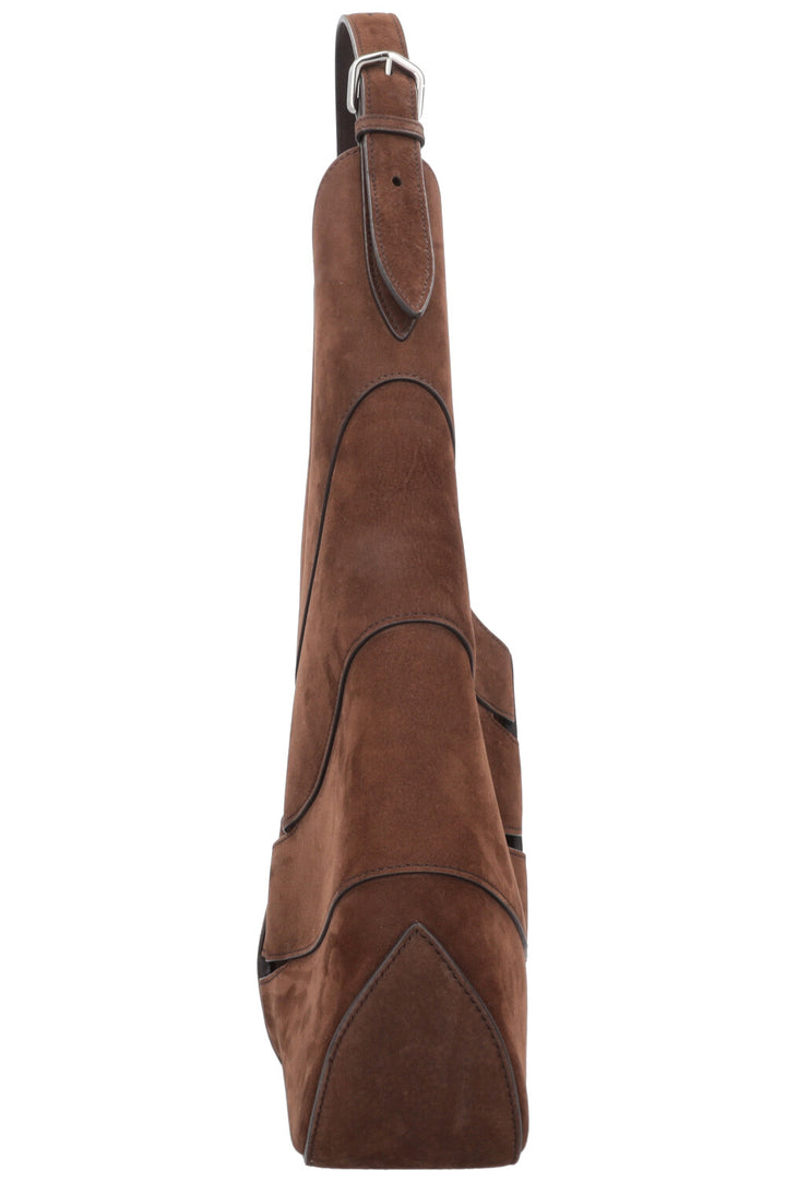 ALAÏA Delta Hobo Bag Suede Brown