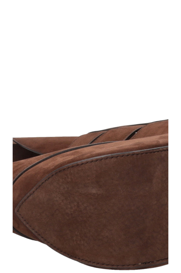 ALAÏA Delta Hobo Bag Suede Brown