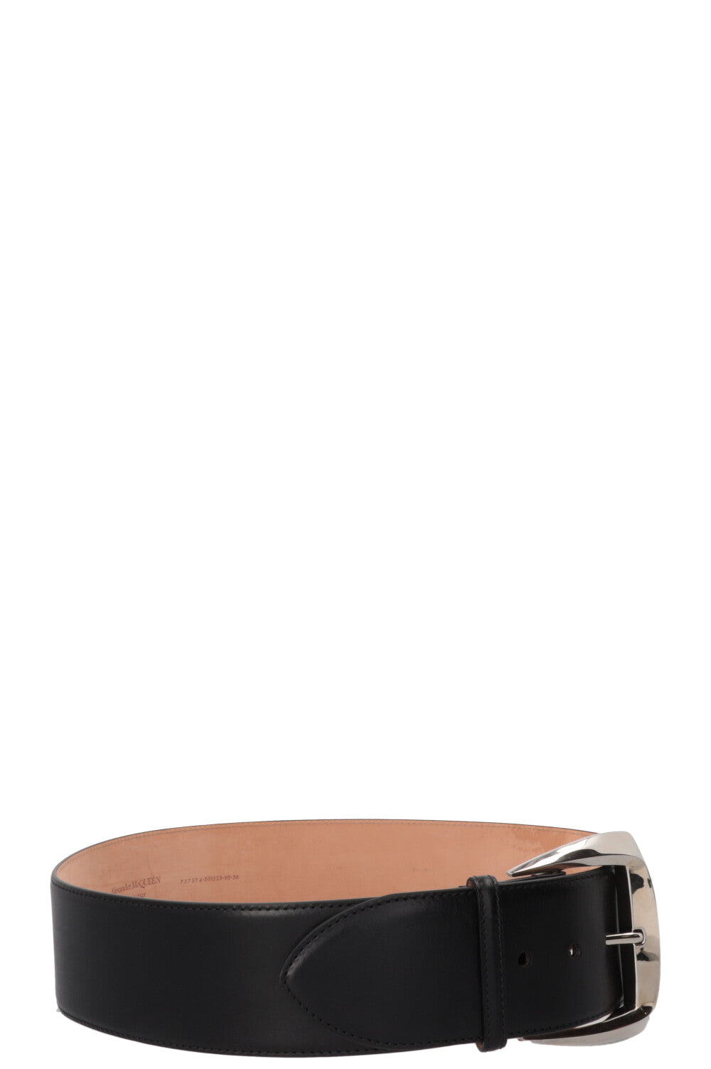 ALEXANDER MCQUEEN Geometric Buckle Belt Black
