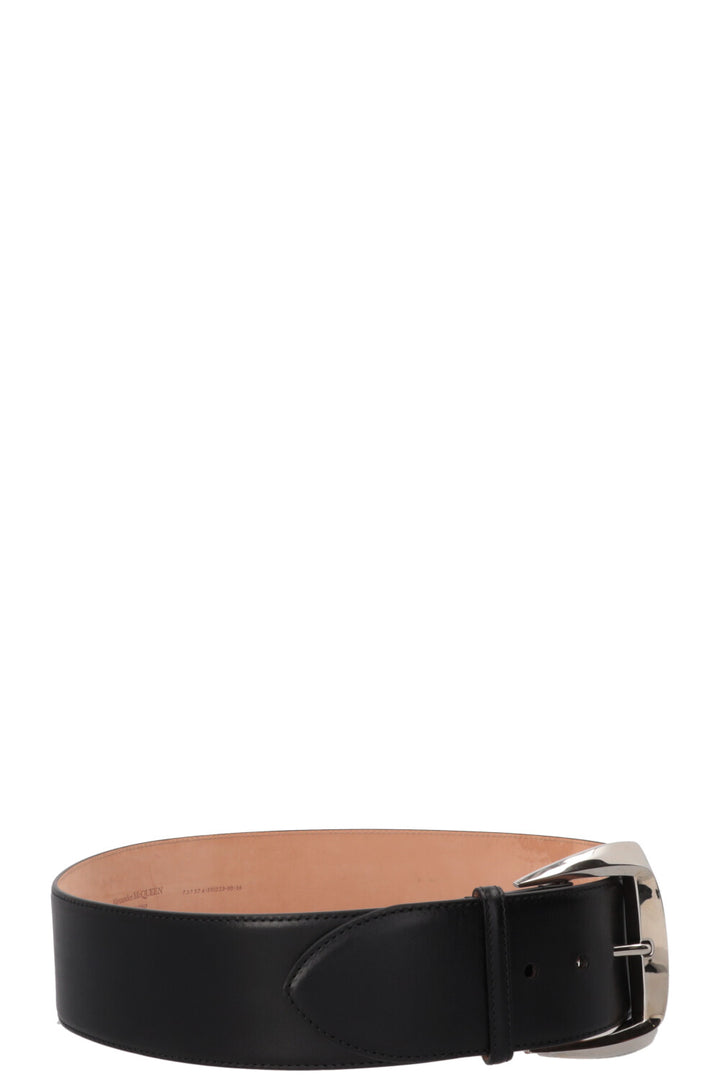 ALEXANDER MCQUEEN Geometric Buckle Belt Black