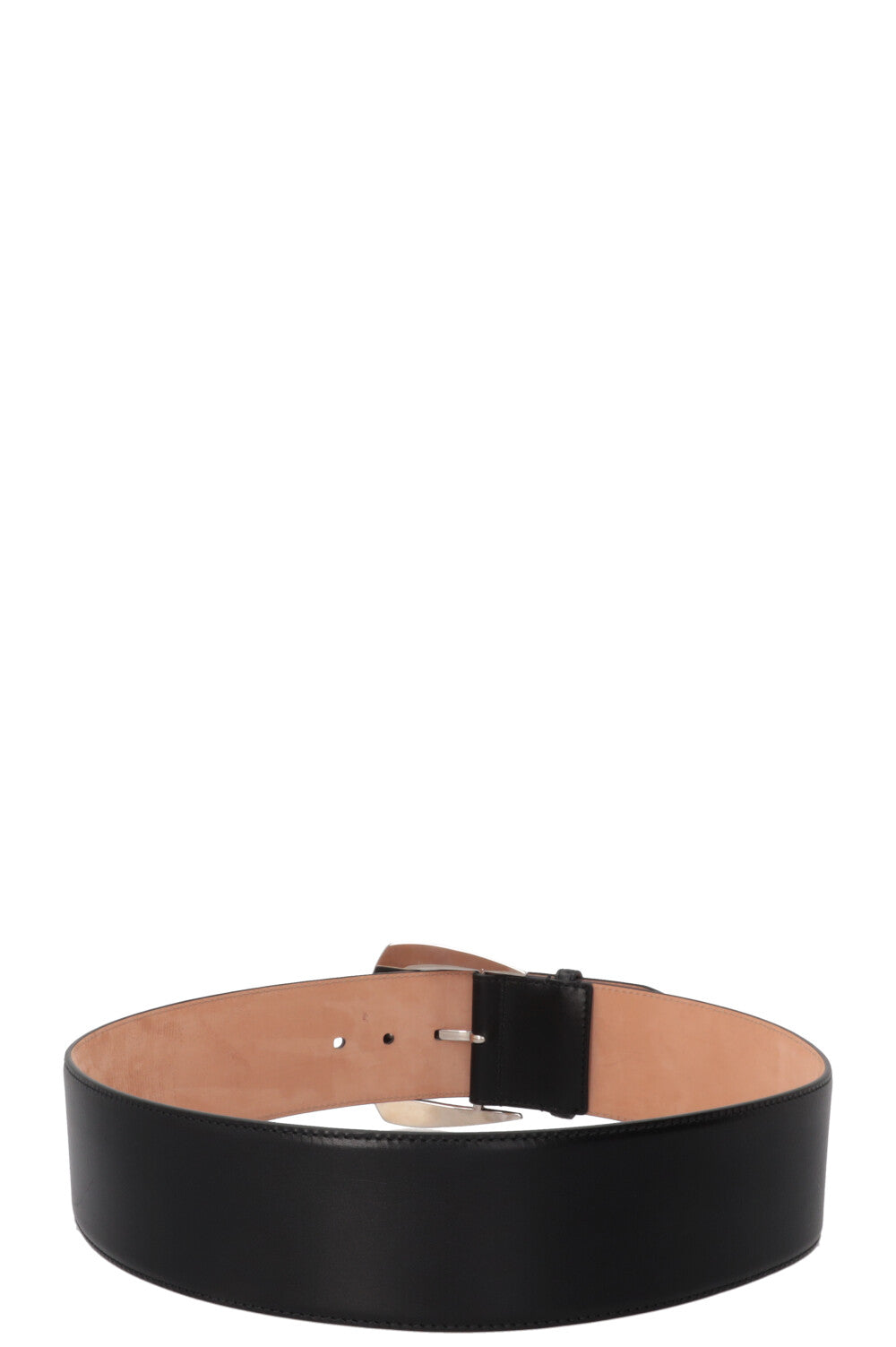 ALEXANDER MCQUEEN Geometric Buckle Belt Black