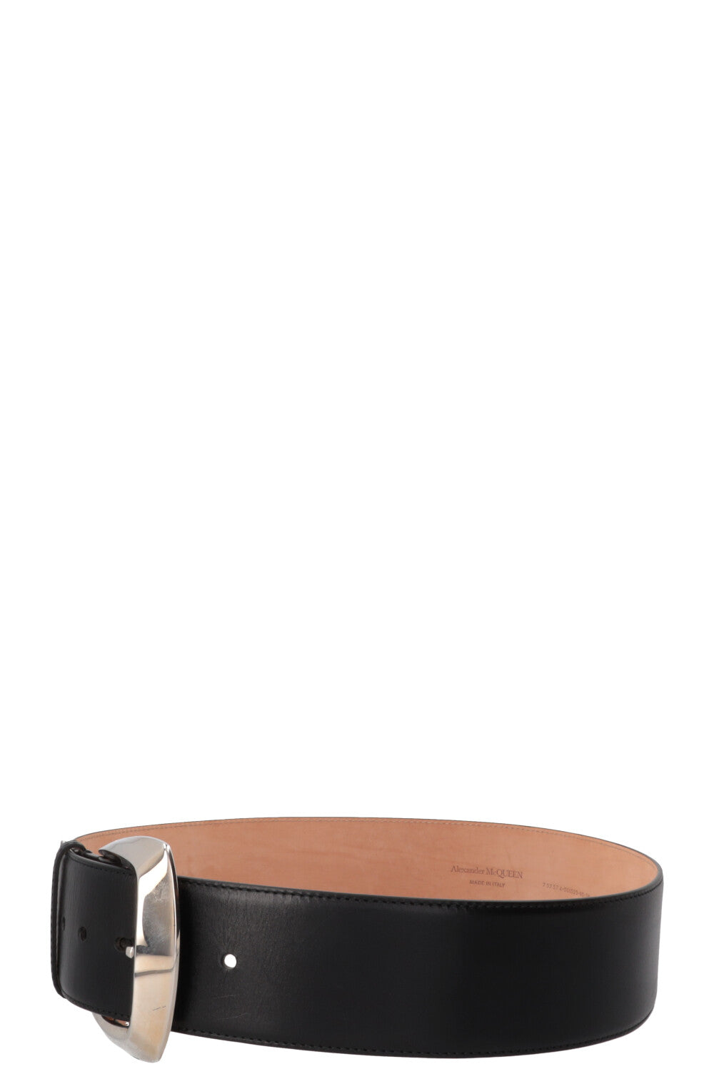ALEXANDER MCQUEEN Geometric Buckle Belt Black