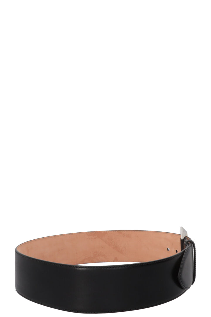ALEXANDER MCQUEEN Geometric Buckle Belt Black