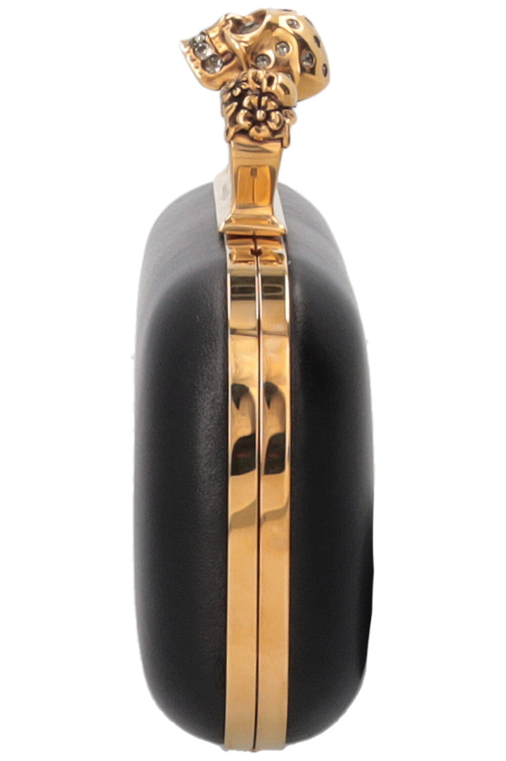 ALEXANDER MCQUEEN Pochette Knuckle Box noire